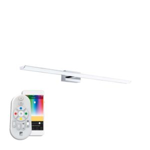 Aplica inteligenta baie EGLO TABIANO-C 98452 - LED RGB 21W 2800lm 2700-6500K IP44 - Otel - Alb