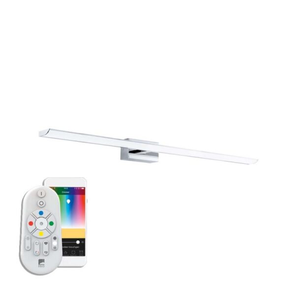 Aplica inteligenta baie EGLO TABIANO-C 98452 - LED RGB 21W 2800lm 2700-6500K IP44 - Otel - Alb
