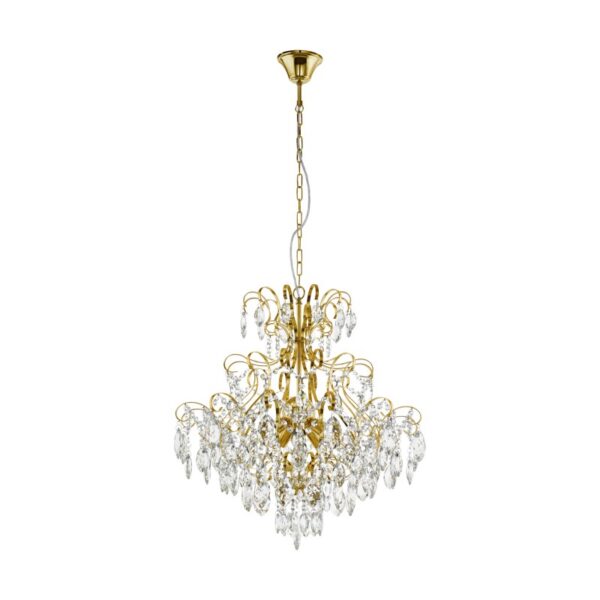 Candelabru EGLO FENOULLET 1 39605 - E14 5X25W D575mm - Transparent