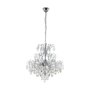 Candelabru EGLO FENOULLET 39523 - E14 5X25W D575mm - Transparent
