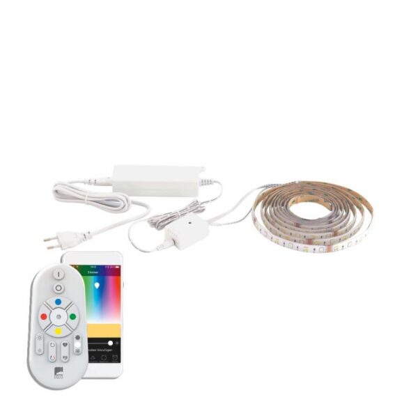 KIT banda LED smart EGLO CONNECT 32741 - LED RGB+TW 11.4W 1200lm 2700-6500K - 3000mm - Alb