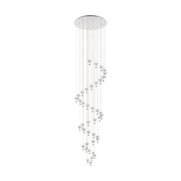 Lustra cristal EGLO PIANOPOLI 1 39545 - LED 40X1.8W 8600lm 3000K D780mm - Cristal - Transparent