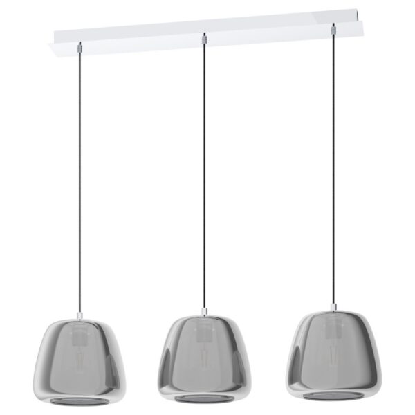 Lustra EGLO ALBARINO 39667 - E27 3X40W - Sticla aburita - Crom