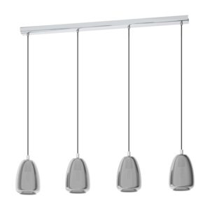 Lustra EGLO ALOBRASE 98616 - E27 4X40W - Sticla aburita - Crom