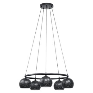 Lustra EGLO CANTALLOPS 98455 - E14 5X40W D690mm - Otel - Negru