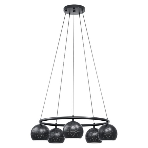 Lustra EGLO CANTALLOPS 98455 - E14 5X40W D690mm - Otel - Negru