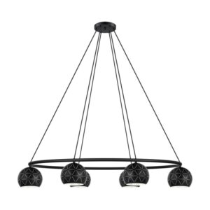 Lustra EGLO CANTALLOPS 98456 - E14 6X40W - Otel - Negru