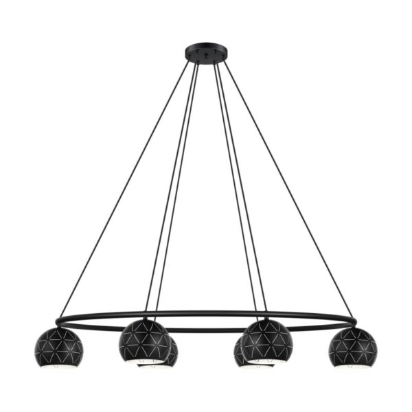 Lustra EGLO CANTALLOPS 98456 - E14 6X40W - Otel - Negru
