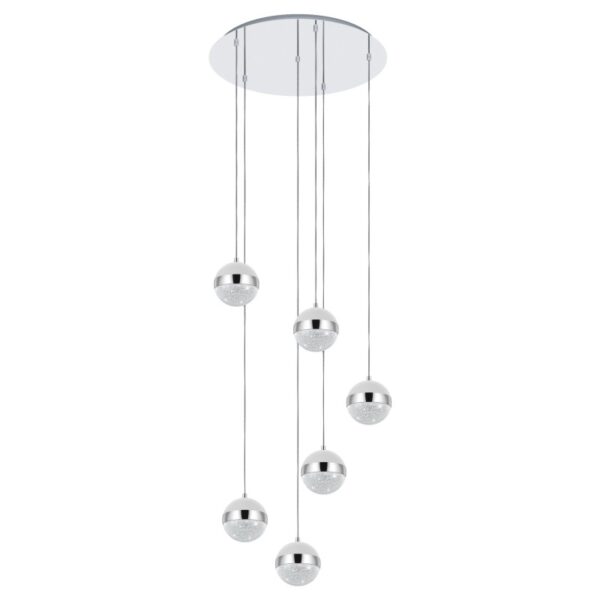 Lustra EGLO LICOROTO 98558 - G9 6X3W D500mm - Sticla satinata - Crom