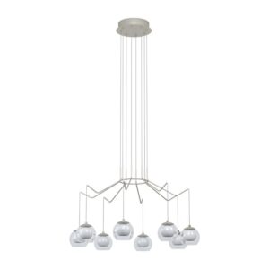 Lustra EGLO ROVIGANA 39515 - LED 8X3.3W 2720lm 3000K D670mm - Sticla - Sticla opal mat - Sampanie