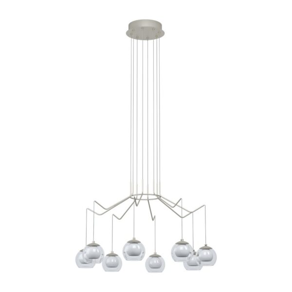 Lustra EGLO ROVIGANA 39515 - LED 8X3.3W 2720lm 3000K D670mm - Sticla - Sticla opal mat - Sampanie