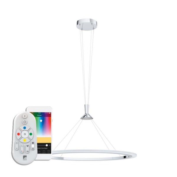 Lustra inteligenta EGLO HORNITOS-C 98427 - LED RGB 37W 4000lm 2700-6500K - Otel - Satinat