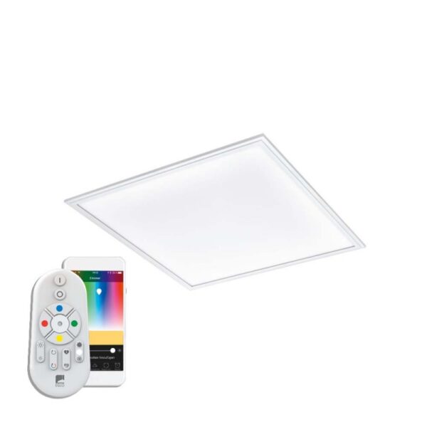 Panou LED RGB inteligent EGLO SALOBRENA-C 96663 - LED RGB 34W 4300lm 2700-6500K - Alb