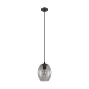 Pendul EGLO CADAQUES 98582 - E27 1X40W D180mm - Negru Transparent
