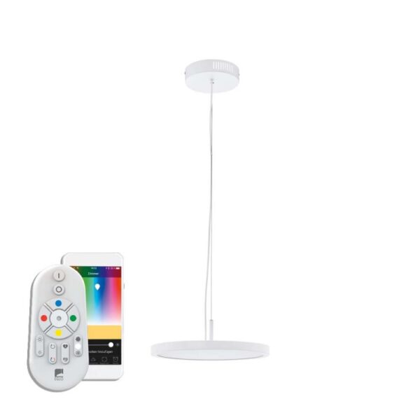 Pendul inteligent EGLO CERIGNOLA-C 98605 - LED RGB 21W 2950lm 2700-6500K D400mm - Alb