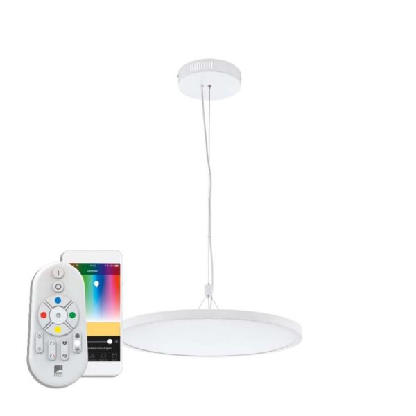 Pendul inteligent EGLO CERIGNOLA-C 98606 - LED RGB 32W 4600lm 2700-6500K D600mm - Alb