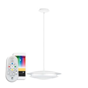 Pendul inteligent EGLO MONEVA-C 98041 - LED RGB 18W 2300lm 2700-6500K D405mm - Alb