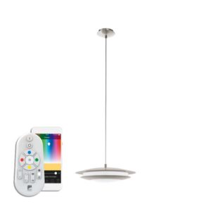 Pendul inteligent EGLO MONEVA-C 98043 - LED RGB 18W 2300lm 2700-6500K D405mm - Alb