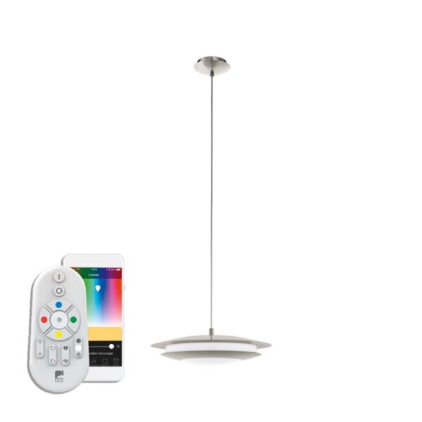 Pendul inteligent EGLO MONEVA-C 98043 - LED RGB 18W 2300lm 2700-6500K D405mm - Alb