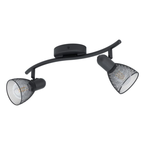 Plafoniera EGLO CAROVIGNO 98622 - E14 2X40W - Otel - Negru