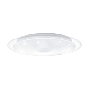 Plafoniera EGLO LANCIANO 1 98323 - LED 24W 1900lm 3000K - 4000K - 5000K D400mm - Efect de cristal - Crom - Alb