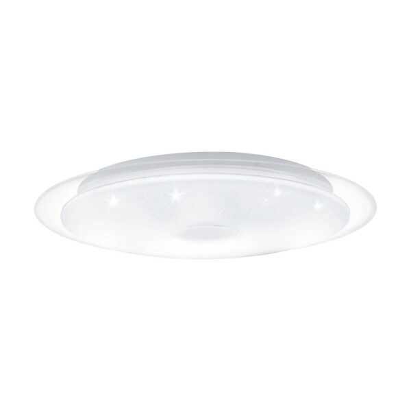 Plafoniera EGLO LANCIANO 1 98323 - LED 24W 1900lm 3000K - 4000K - 5000K D400mm - Efect de cristal - Crom - Alb