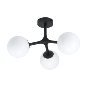 Plafoniera EGLO MARAGALL 39531 - G9 3X3W D455mm - Sticla opal mat - Negru
