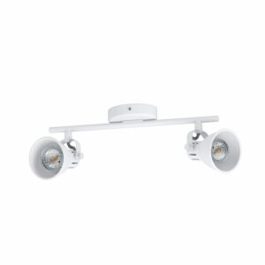 Plafoniera EGLO SERAS 1 98394 - GU10 2X3.3W - Otel - Alb