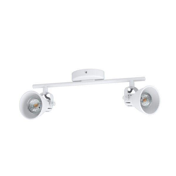 Plafoniera EGLO SERAS 1 98394 - GU10 2X3.3W - Otel - Alb