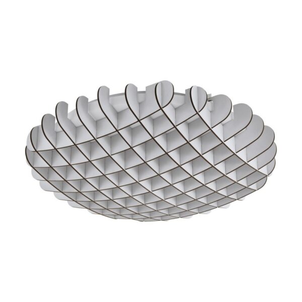 Plafoniera EGLO VALDECABRAS 98428 - LED 33.5W 3900lm 3000K D510mm - Lemn - Alb