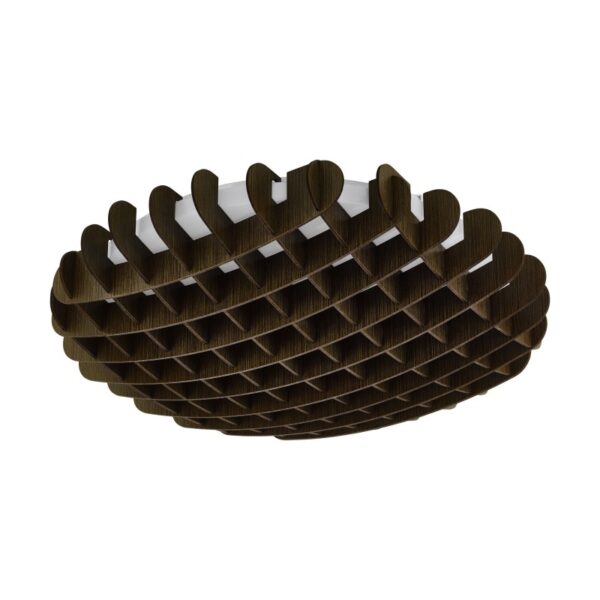 Plafoniera EGLO VALDECABRAS 98429 - LED 33.5W 3900lm 3000K D510mm - Lemn - Alb - Maro