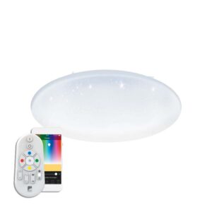 Plafoniera inteligenta EGLO TOTARI-C 98459 - LED RGB 43W 5850lm 2700-6500K D800mm - Efect de cristal - Alb