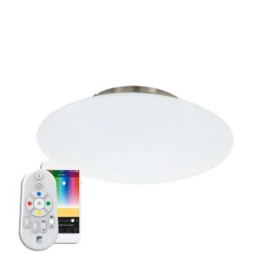 Plafoniera inteligenta EGLO FRATTINA-C 97811 - LED RGB 27W 3400lm 2700-6500K D435mm - Otel - Alb