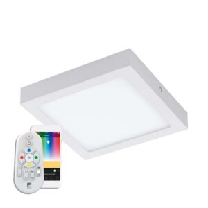 Plafoniera inteligenta EGLO FUEVA-C 96672 - LED RGB 15.6W 2000lm 2700-6500K - Metal turnat - Alb