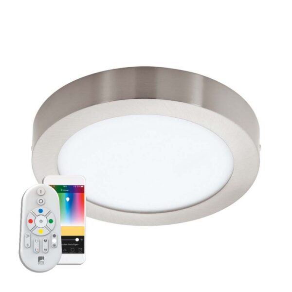 Plafoniera inteligenta EGLO FUEVA-C 96677 - LED RGB 15.6W 2000lm 2700-6500K D225mm - Metal turnat - Alb