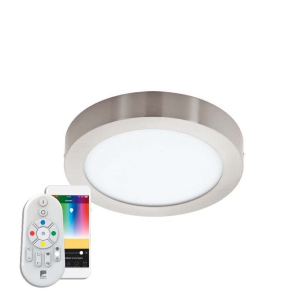 Plafoniera inteligenta EGLO FUEVA-C 96678 - LED RGB 21W 2700lm 2700-6500K D300mm - Metal turnat - Alb