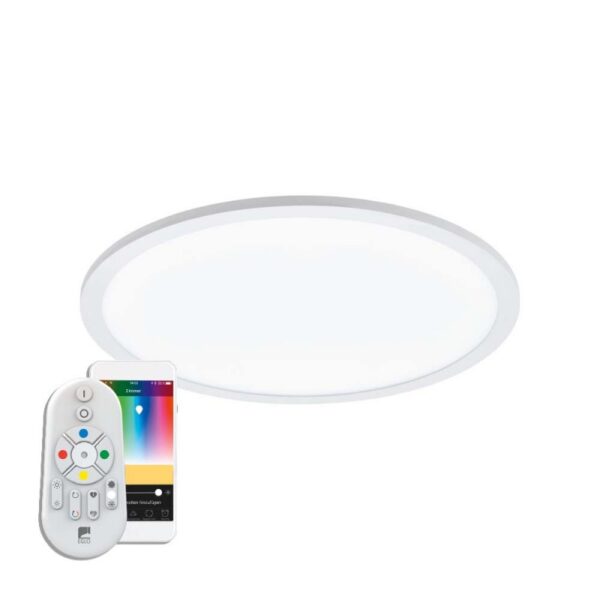 Plafoniera inteligenta EGLO SARSINA-C 97958 - LED RGB 16W 2100lm 2700-6500K D300mm - Aluminiu - Alb