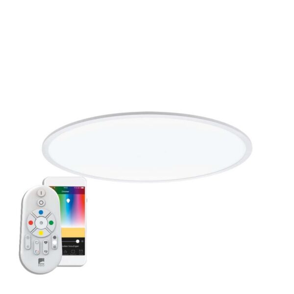 Plafoniera inteligenta EGLO SARSINA-C 98566 - LED RGB 45W 5800lm 2700-6500K D800mm - Otel - Alb