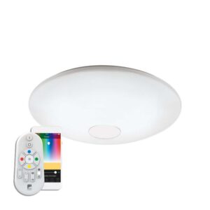 Plafoniera inteligenta EGLO TOTARI-C 97918 - LED RGB 34W 5400lm 2700-6500K D580mm - Otel - Crom - Alb