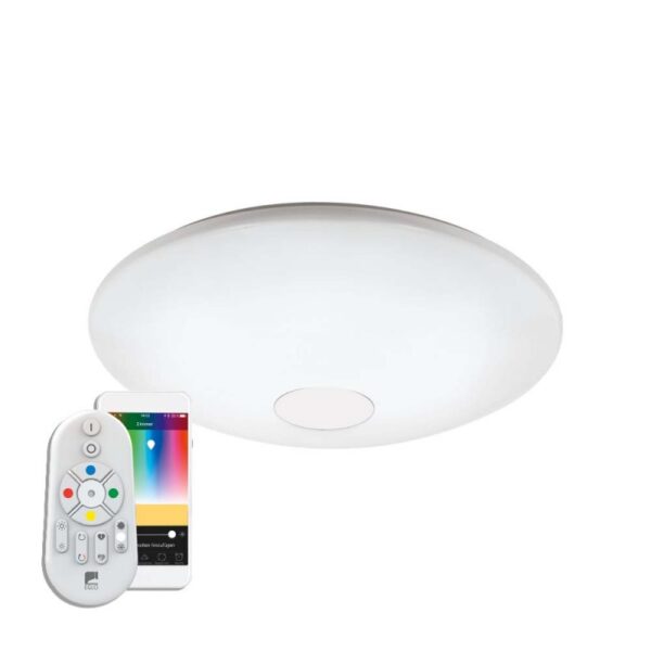 Plafoniera inteligenta EGLO TOTARI-C 97918 - LED RGB 34W 5400lm 2700-6500K D580mm - Otel - Crom - Alb