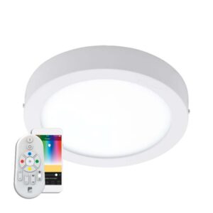 Plafoniera inteligenta exterior EGLO ARGOLIS-C 98171 - LED RGB 16.5W 1600lm 2700-6500K IP44 D225mm - Aluminiu turnat - Alb