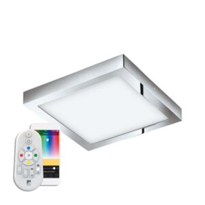 Plafoniera inteligenta pentru baie EGLO FUEVA-C 98561 - LED RGB 21W 2800lm 2700-6500K IP44 - Metal turnat - Alb