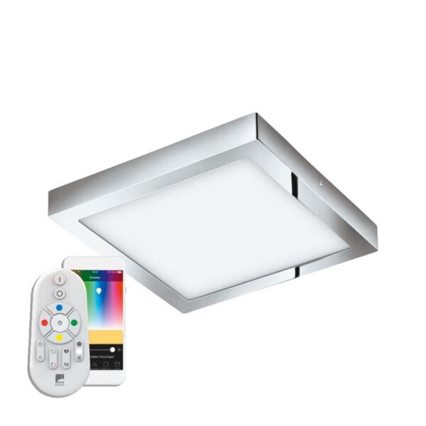 Plafoniera inteligenta pentru baie EGLO FUEVA-C 98561 - LED RGB 21W 2800lm 2700-6500K IP44 - Metal turnat - Alb