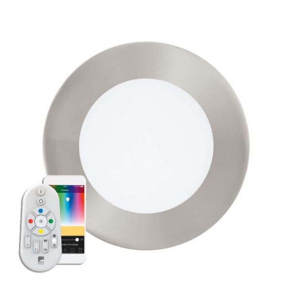 Spot inteligent incastrat EGLO FUEVA-C 32753 - LED RGB 5.4W 700lm 2700-6500K D120mm