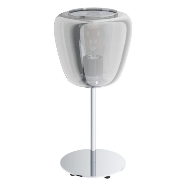 Veioza EGLO ALBARINO 39669 - E27 1X40W D165mm - Sticla aburita - Crom