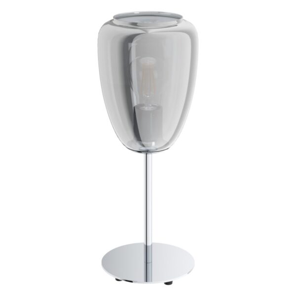 Veioza EGLO ALOBRASE 98618 - E27 1X40W D150mm - Sticla aburita - Crom