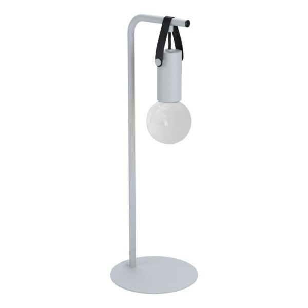 Veioza EGLO APRICALE 98284 - E27 1X60W D170mm - Piele - Otel - Negru - Gri