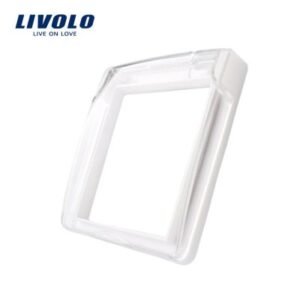 Capac de protectie rezistent la apa pentru prizele din sticla Livolo Alb BB-C7-1WF-11