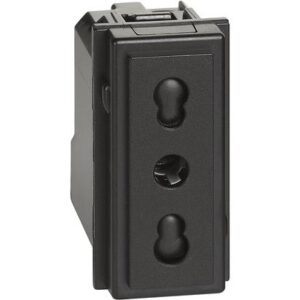 Priza standard italian 10-16A 250Vac neagra Living Now KG4180