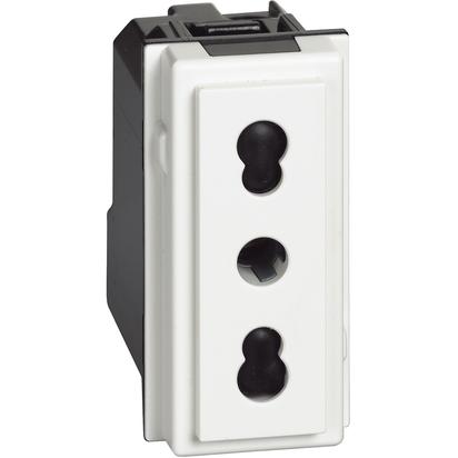 Priza standard italian 10-16A 250Vac alba Living Now KW4180